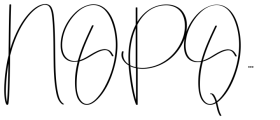 Thehappybirthday signature Font UPPERCASE