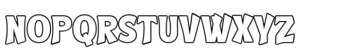 Thellwoenk Outline Font UPPERCASE