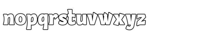 Thellwoenk Outline Font LOWERCASE