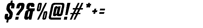 Themora Bold Italic Font OTHER CHARS
