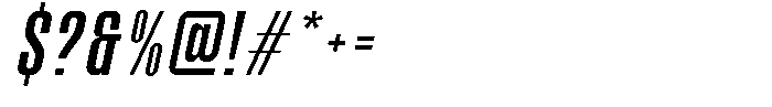 Themora Italic Font OTHER CHARS