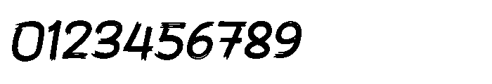 Then Klong Slant Font OTHER CHARS