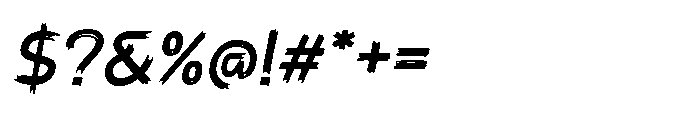 Then Klong Slant Font OTHER CHARS