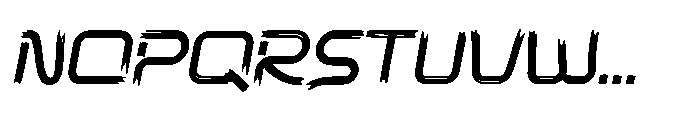 Then Klong Slant Font UPPERCASE
