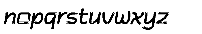 Then Klong Slant Font LOWERCASE