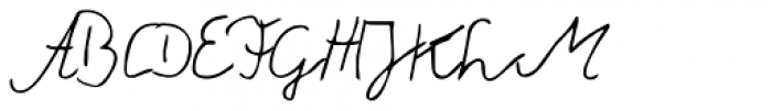 Theo Handwriting Font UPPERCASE