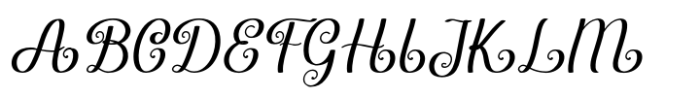Theodora Italic Font UPPERCASE