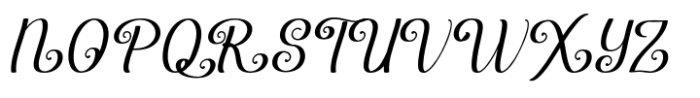 Theodora Italic Font UPPERCASE