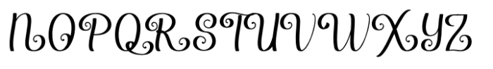 Theodora Regular Font UPPERCASE