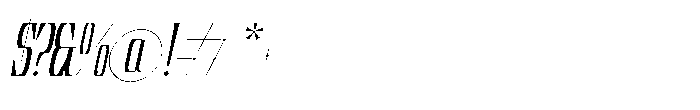 Theome Italic Font OTHER CHARS