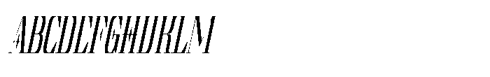 Theome Italic Font UPPERCASE