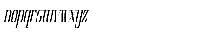 Theome Italic Font LOWERCASE