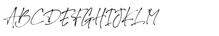 Theory Of Signature Regular Font UPPERCASE