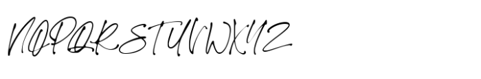 Theory Of Signature Regular Font UPPERCASE