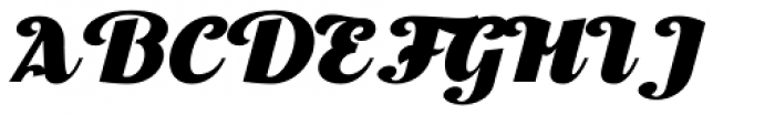 Thephir Bold Slanted Font UPPERCASE
