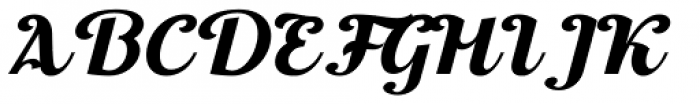 Thephir Medium Slanted Font UPPERCASE