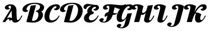 Thephir Semi Bold Slanted Font UPPERCASE