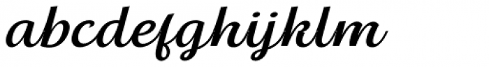Thephir Slanted Font LOWERCASE