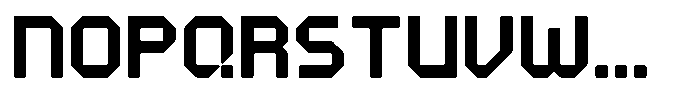 Theque Bold Font UPPERCASE