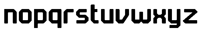 Theque Bold Font LOWERCASE
