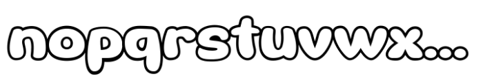 Theren Outline Font LOWERCASE