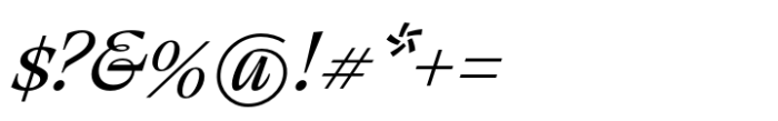 Thermal Regular Headline Italic Font OTHER CHARS