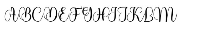 Thermal Script Font UPPERCASE
