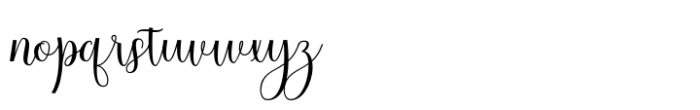 Thermal Script Font LOWERCASE