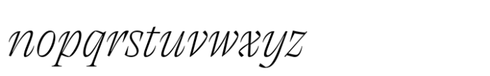 Thermal Thin Headline Italic Font LOWERCASE
