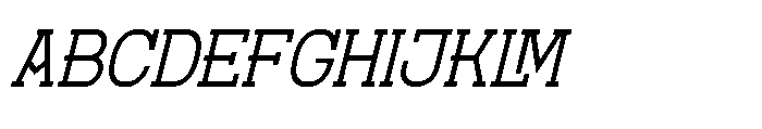 Therodit Italic Font UPPERCASE