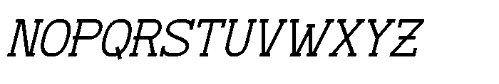 Therodit Italic Font UPPERCASE
