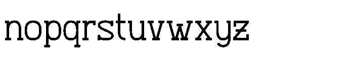 Therodit Regular Font LOWERCASE