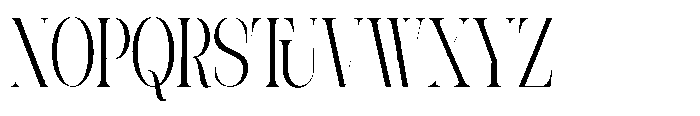Theron Enroma Extra Condensed Regular Font UPPERCASE