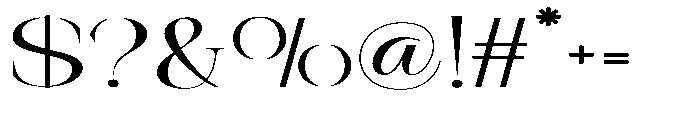 Theron Enroma Extra Expanded Regular Font OTHER CHARS