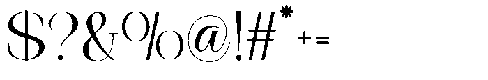 Theron Enroma Regular Font OTHER CHARS