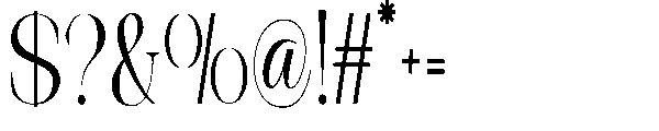 Theron Enroma Scale Regular Font OTHER CHARS