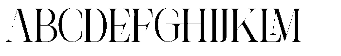 Theron Enroma Semi Condensed Regular Font UPPERCASE