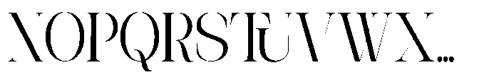 Theron Enroma Semi Condensed Regular Font UPPERCASE