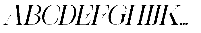 Theron Enroma Slant 1 Regular Font UPPERCASE