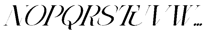 Theron Enroma Slant 10 Regular Font UPPERCASE