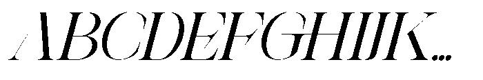 Theron Enroma Slant 2 Regular Font UPPERCASE