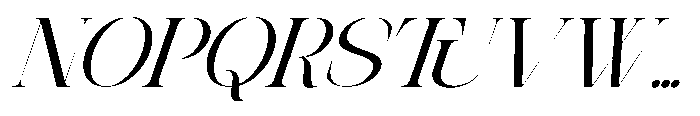 Theron Enroma Slant 5 Regular Font UPPERCASE