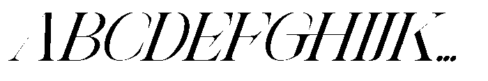 Theron Enroma Slant 6 Regular Font UPPERCASE