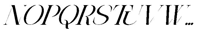 Theron Enroma Slant 7 Regular Font UPPERCASE