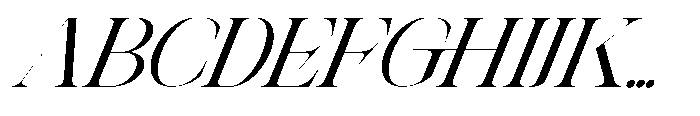 Theron Enroma Slant 8 Regular Font UPPERCASE