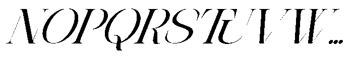 Theron Enroma Slant 8 Regular Font UPPERCASE