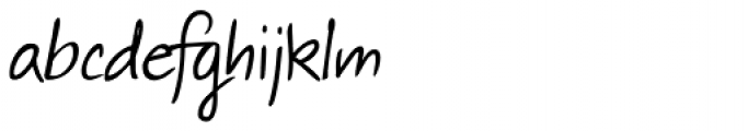Thery Handwriting Font LOWERCASE