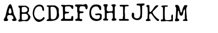 Thesis Typewriter Regular Font UPPERCASE