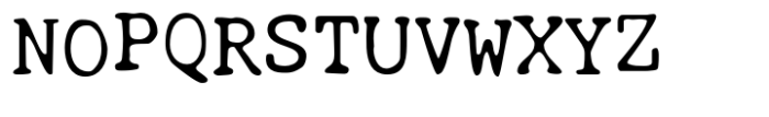 Thesis Typewriter Regular Font UPPERCASE