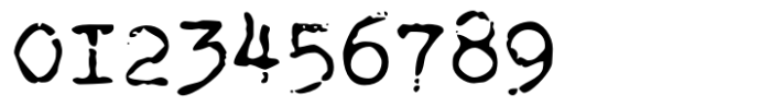 Thesis Typewriter Weary Font OTHER CHARS